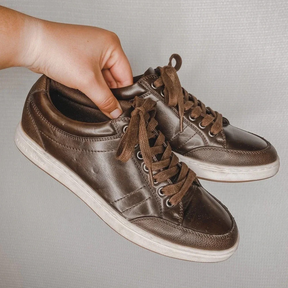 Perry Ellis | Brown‎ Fashion Sneakers 8 Mens - Picture 1 of 6